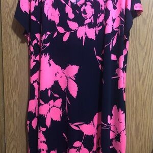 HEIMISH USA Vibrant Pink Floral Tunic